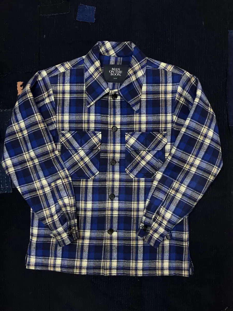 Man-on-the-Boone Check Flannel Shirt M