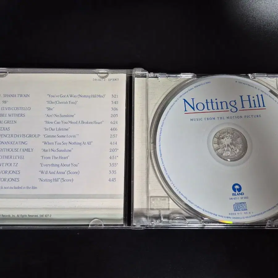 Notting Hill OST CD