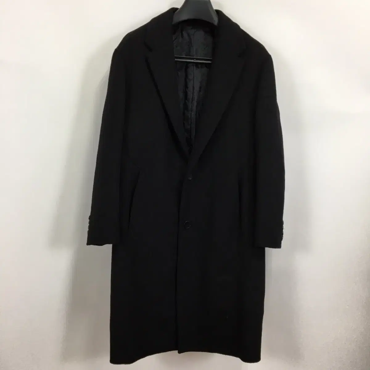 TNGT Cashmere black overcoat 95