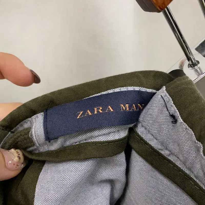 자라 ZARA 카키 조거팬츠 면바지 33인치 S03057