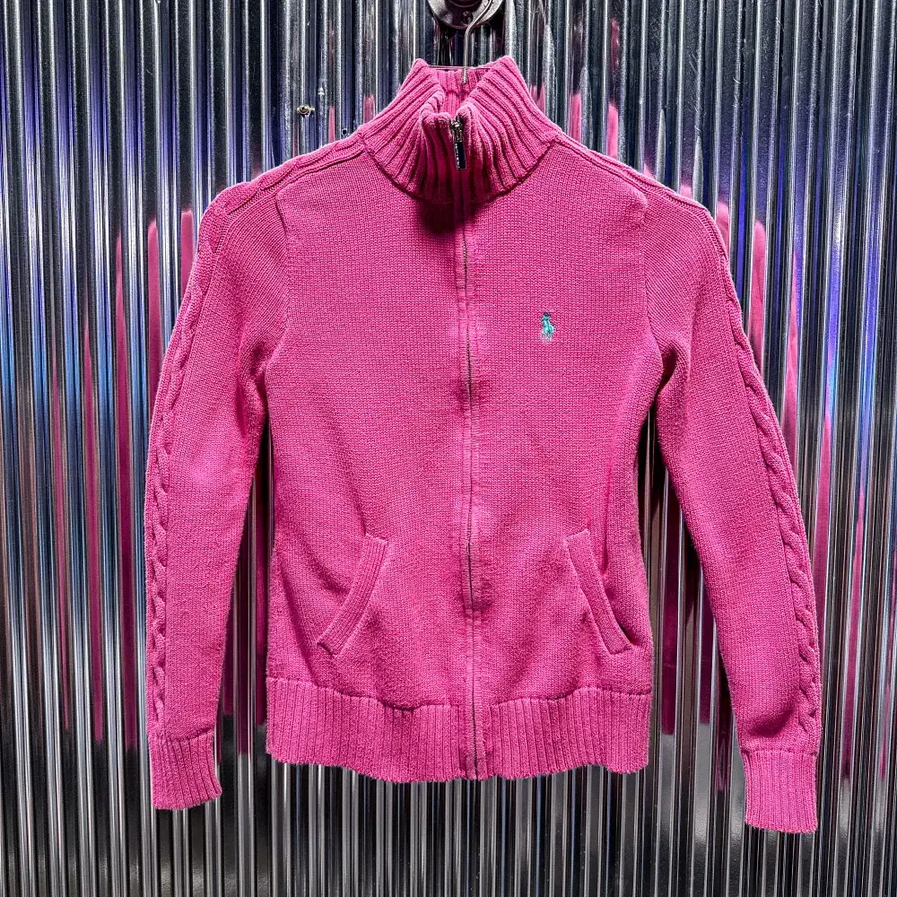 Polo Ralph Lauren Cotton Knit Zip-up (Woman 44) CE459