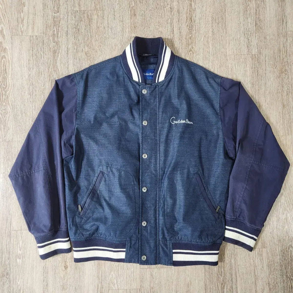 Golden Bear Navy Varsity Jacket