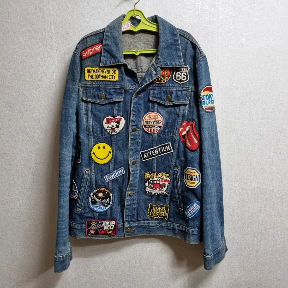 T059 Men's Jeans Patch Jacket