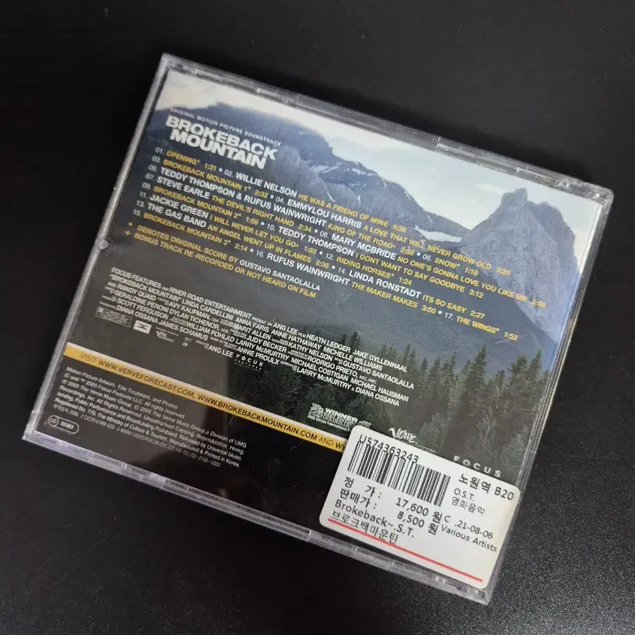 Brokeback Mountain OST CD