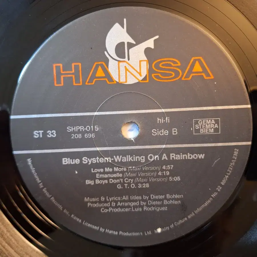 Blue System - Walking on a rainbow LP