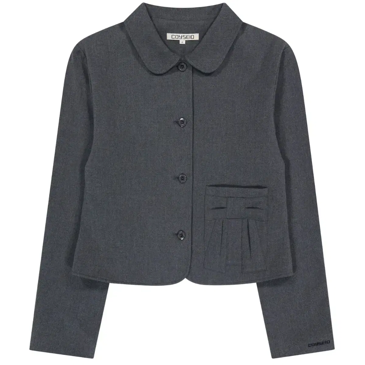 (새상품)Coyseio RIBBON JACKET, SKIRT GREY