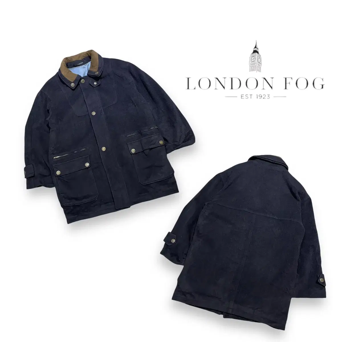 London Fog Wool Angora Hunting Coat