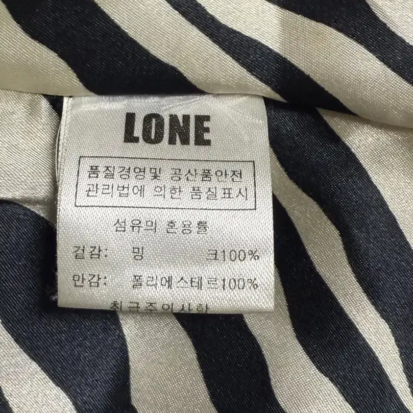 LONE 론 정욱준 여성용 숏 밍크 코트 자켓