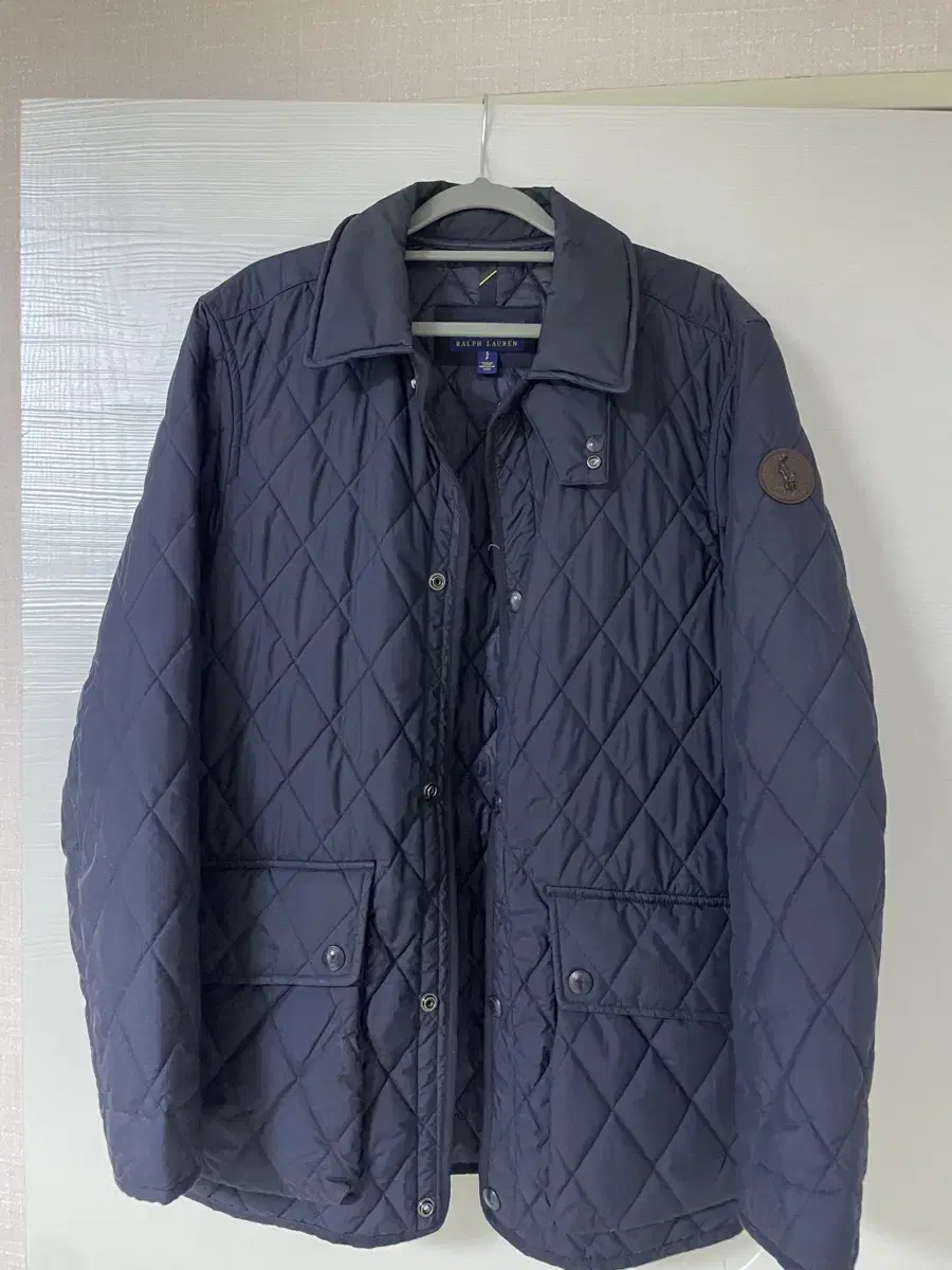 Polo Navy Quilted Jacket (sizes m-L)