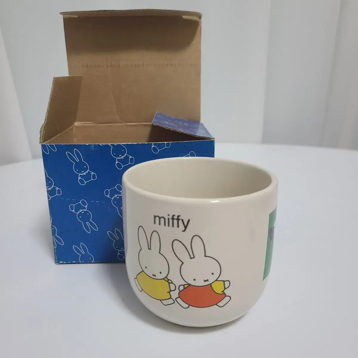 토끼 캐릭터 미피 머그컵 유리컵 빈티지 소품 플라워 miffy 굿즈 가챠