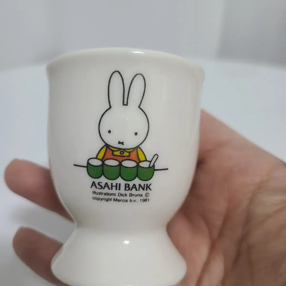 토끼 캐릭터 미피 에그 홀더 식기 빈티지 소품 miffy 굿즈 가챠