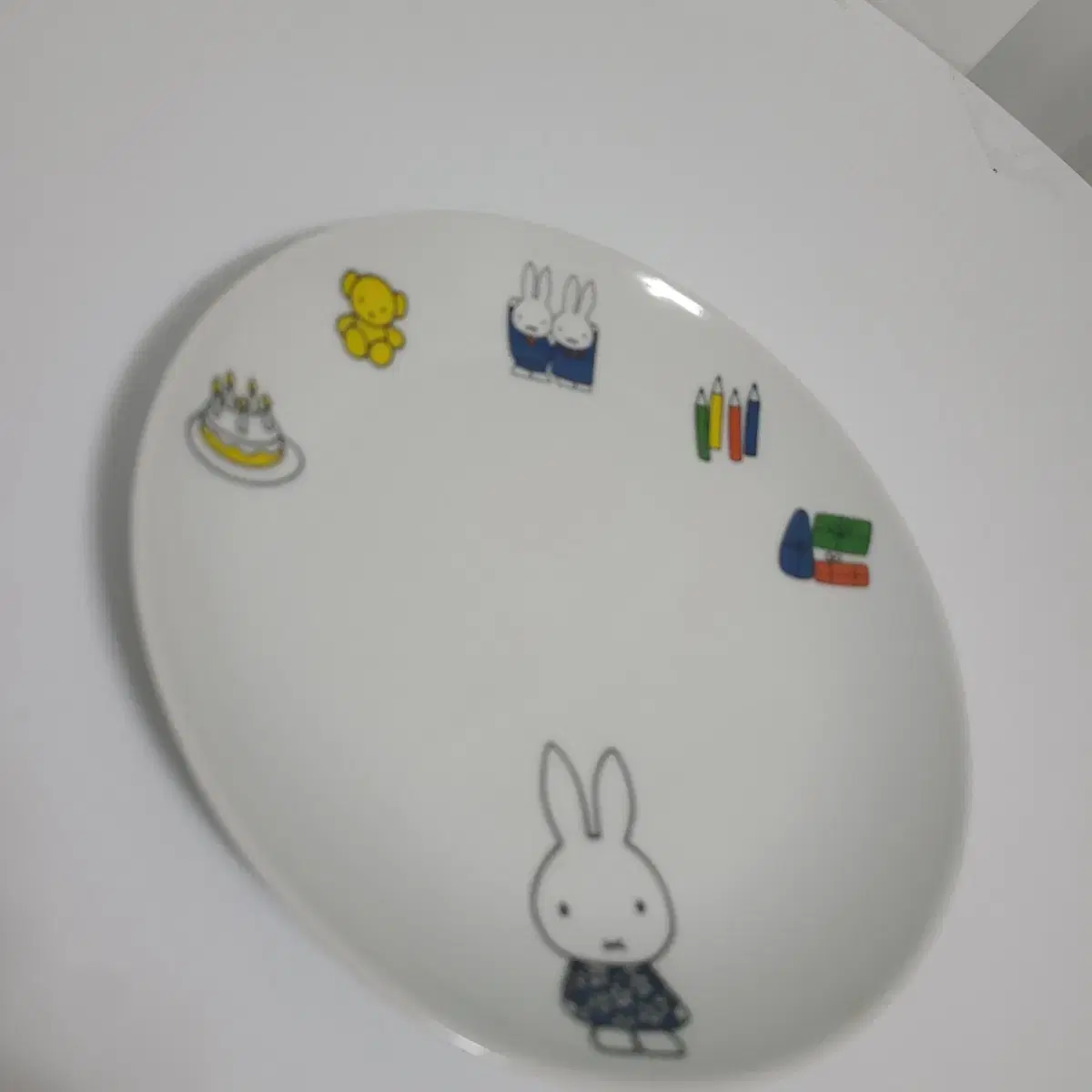 토끼 캐릭터 플레이트 피규어 빈티지 소품 접시 miffy 굿즈 가챠