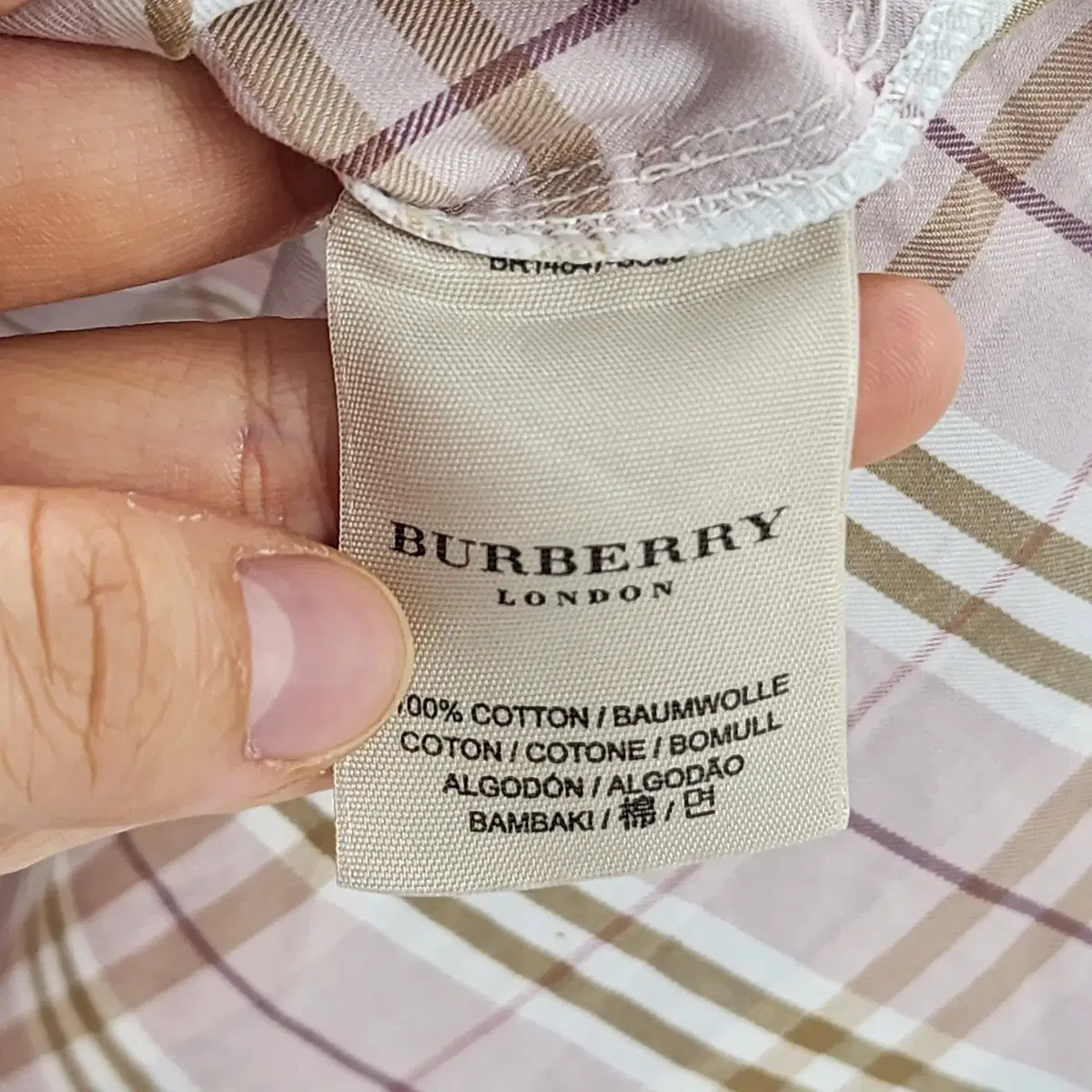 [M] Burberry 버버리 노바체크 반팔 셔츠 남방