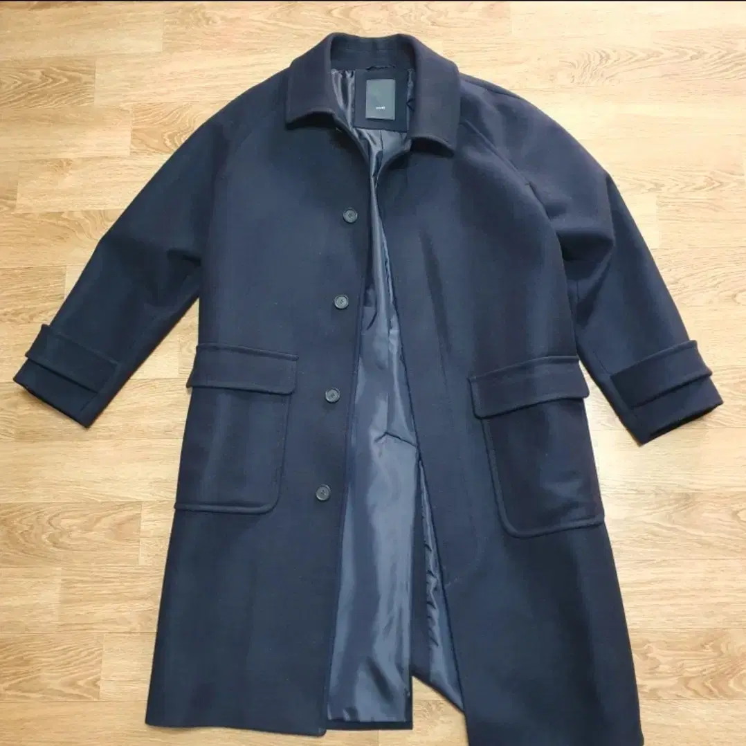 Mnet Balmacan Coat Navy 100