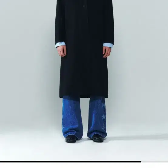 그로브 코트 Western Coat With Raw Edge [Black