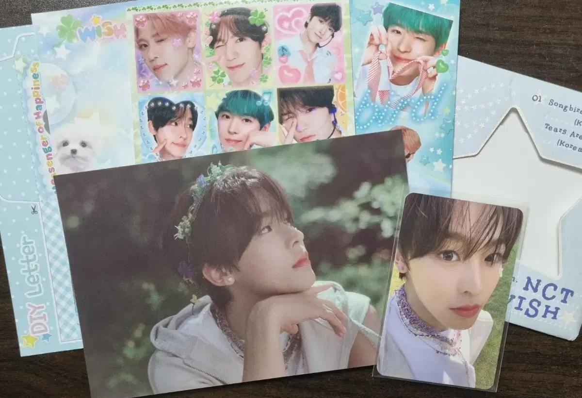 Riku full set Songbird Letter postcard photocard Purikura