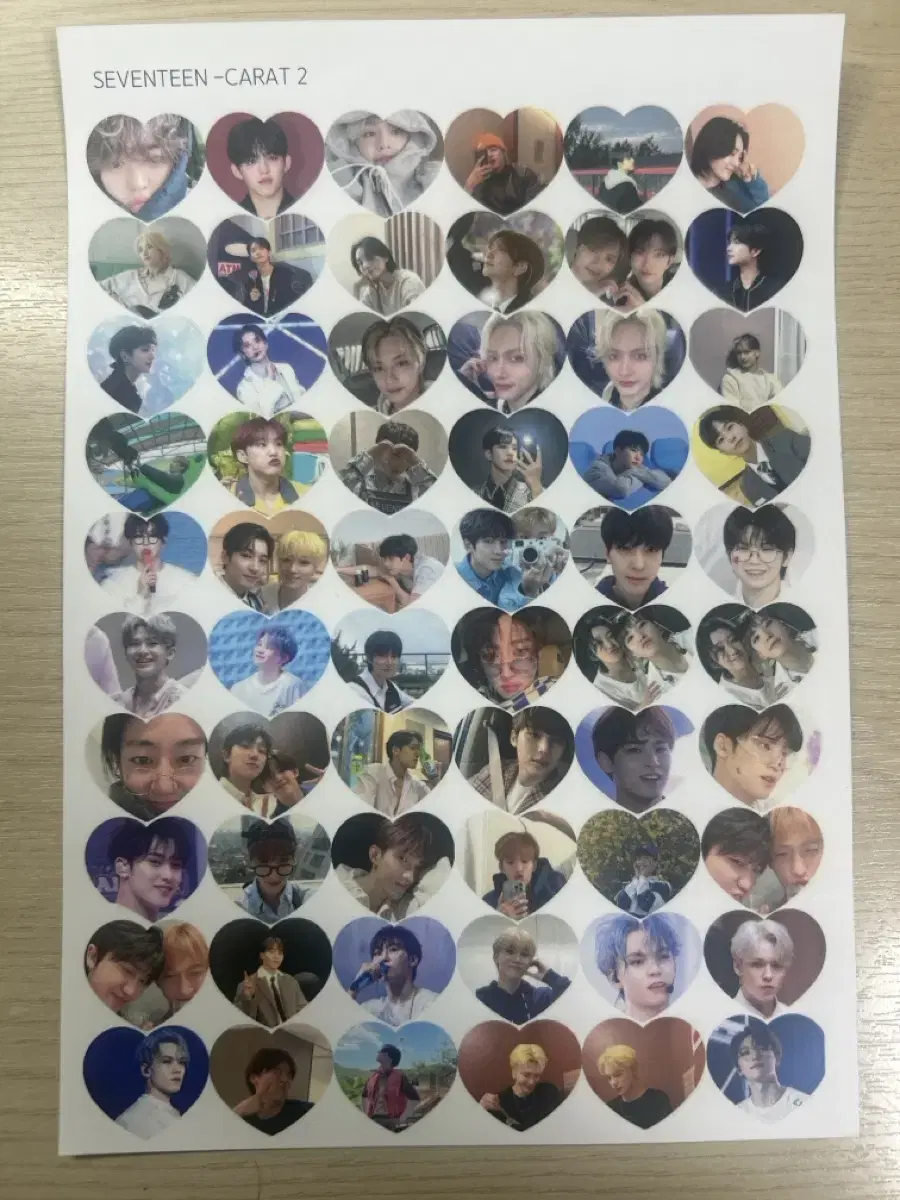 All seventeen heart stickers unofficial goods last1 sold