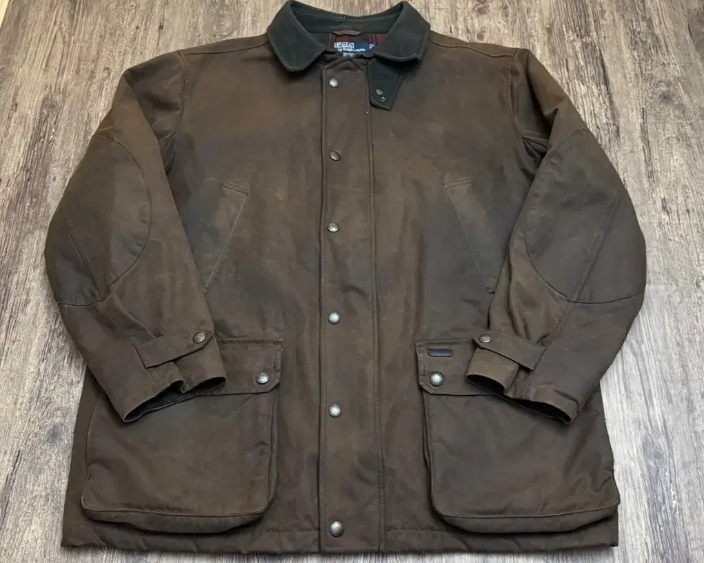 [L] Vintage Polo Ralph Lauren Heavy Canvas Jacket Brown 105-110