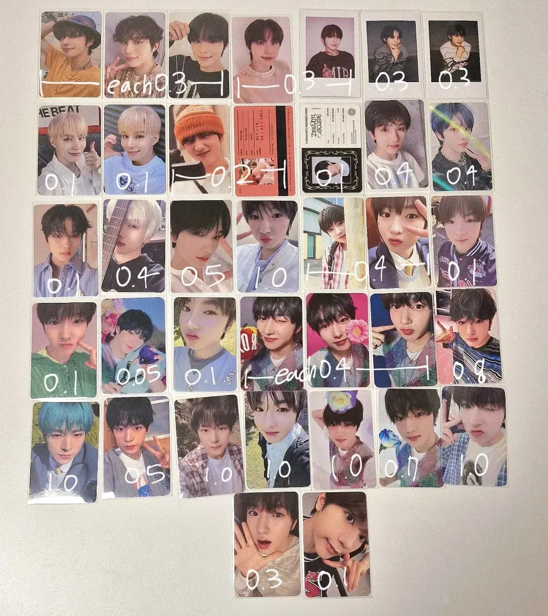 엔시티127 정우 포카 골든에이지러브홀릭앨포미공포럭드분철삐그덕스티커