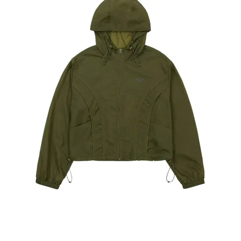 Ripstop Crop Windbreaker khaki