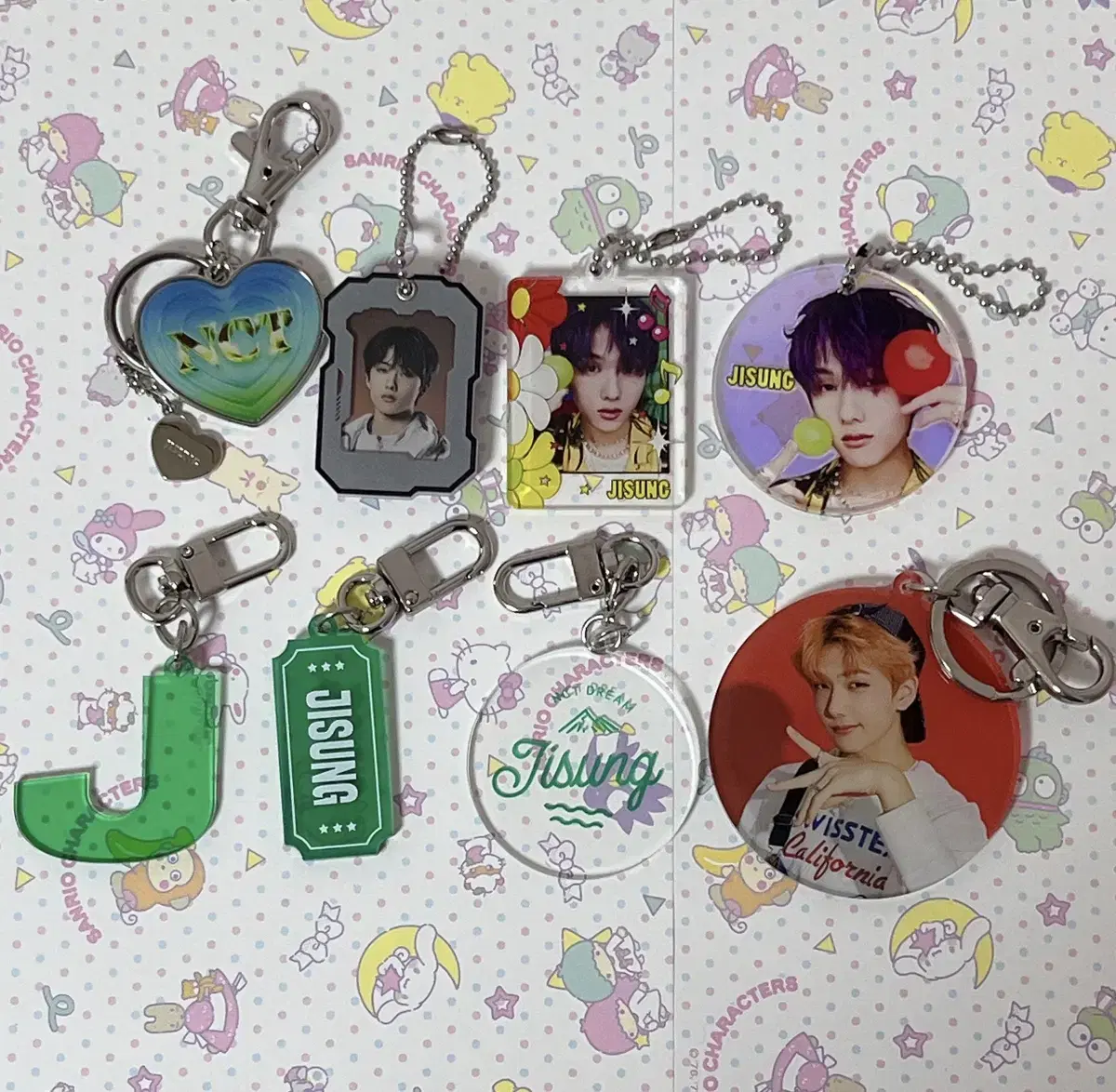 NCT jisung merchandise keyring key holders