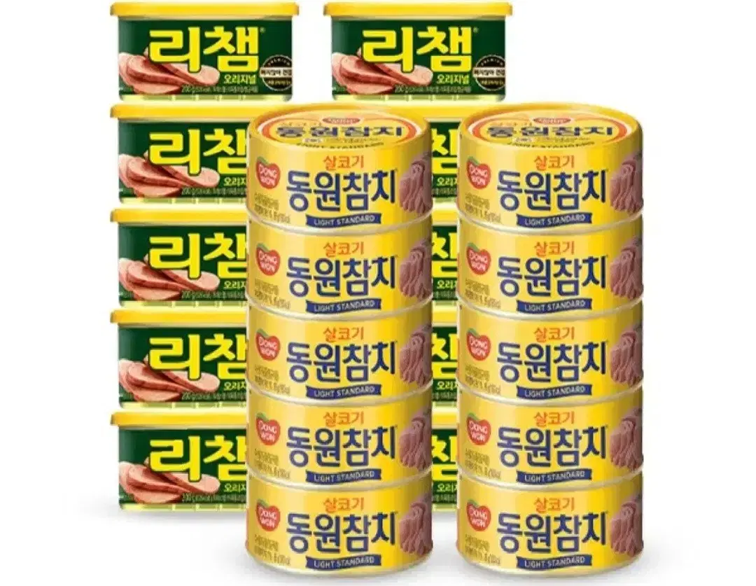 리챔오리지널200GX10캔+동원참치150GX10캔33900원