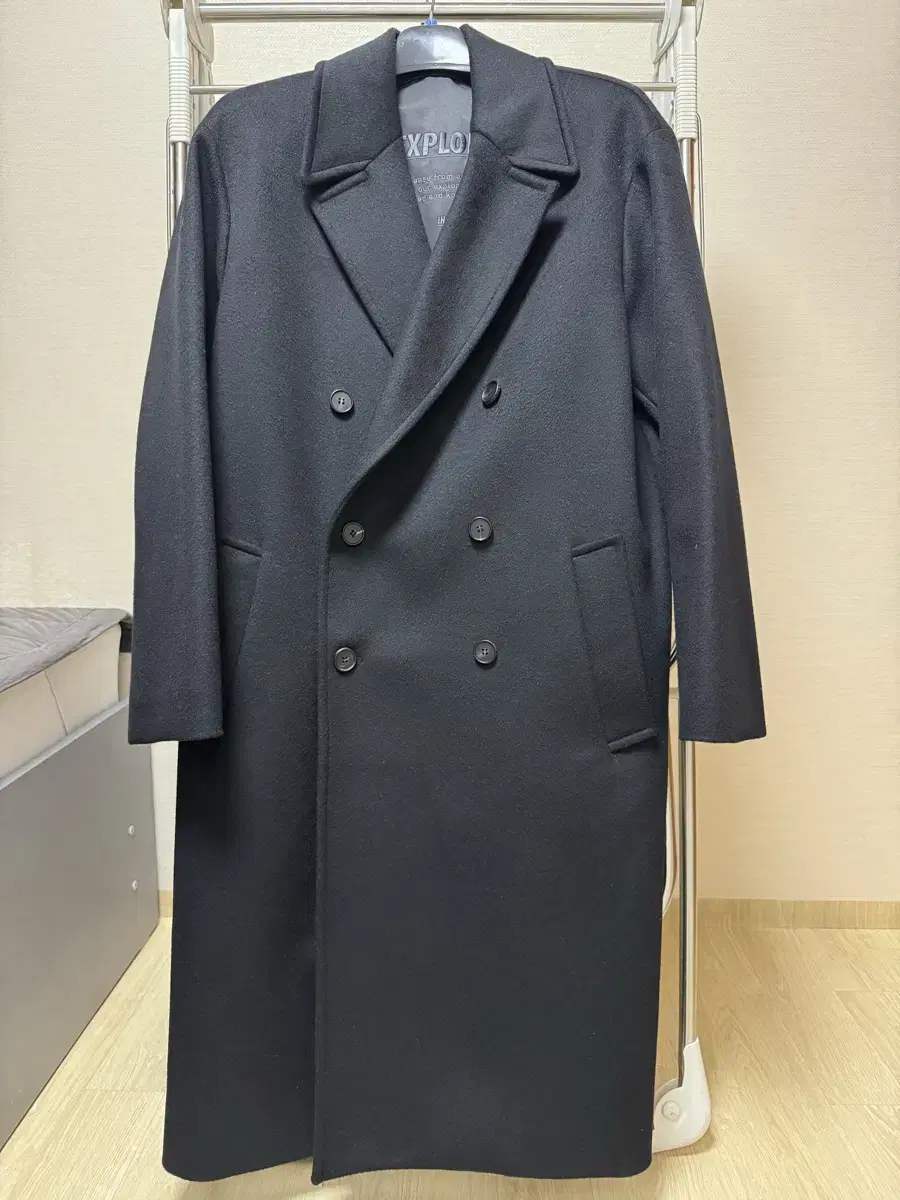 Insilence Cashmere Boont Double Coat Black