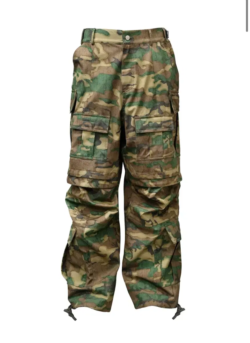 3) Paa Kai Camo Cargo Pants Green Camo