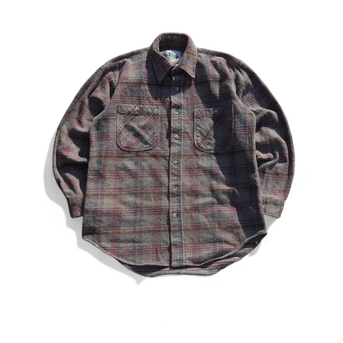 90s Key Impeial Check Flannel shirts