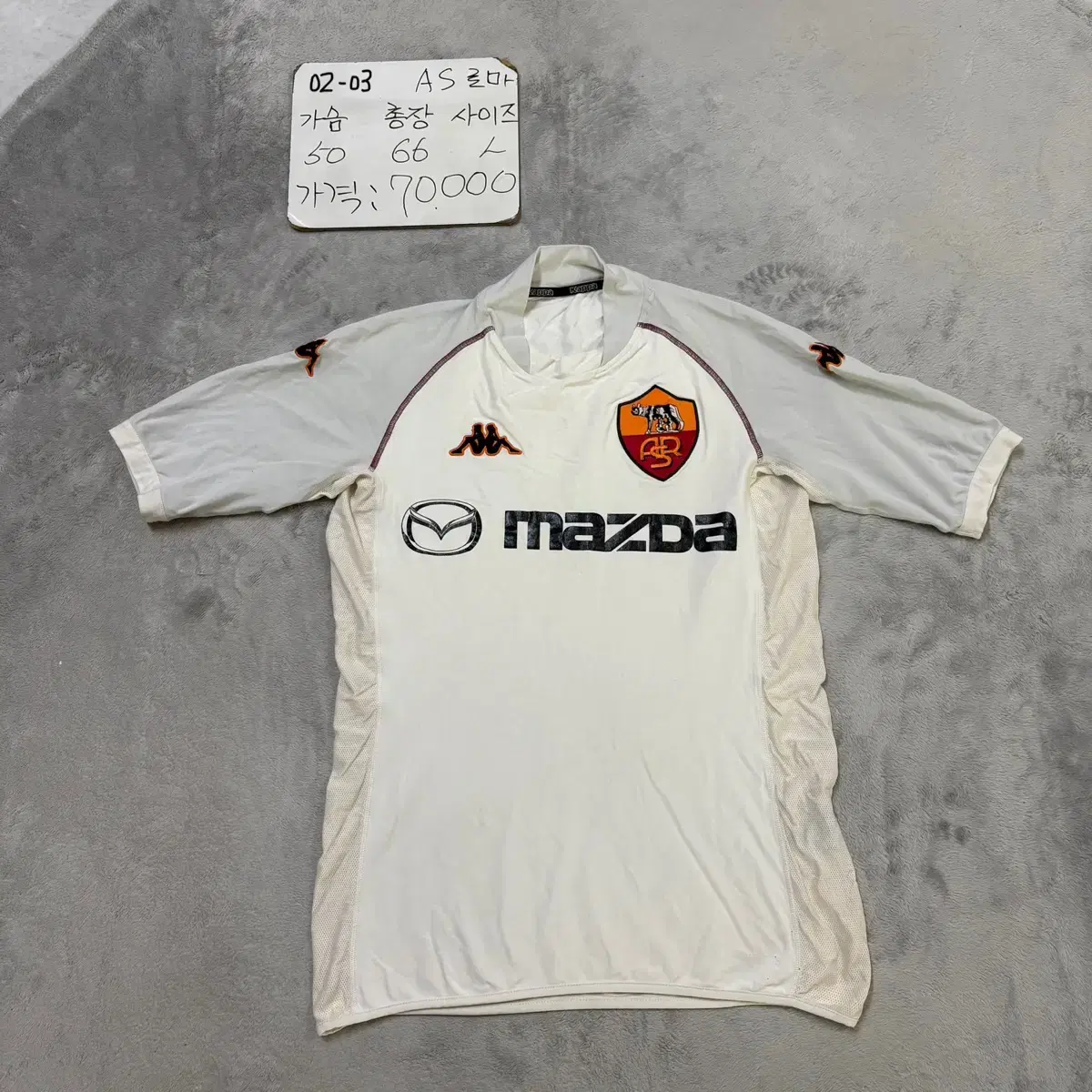 AS Roma 02-03 Shirt L