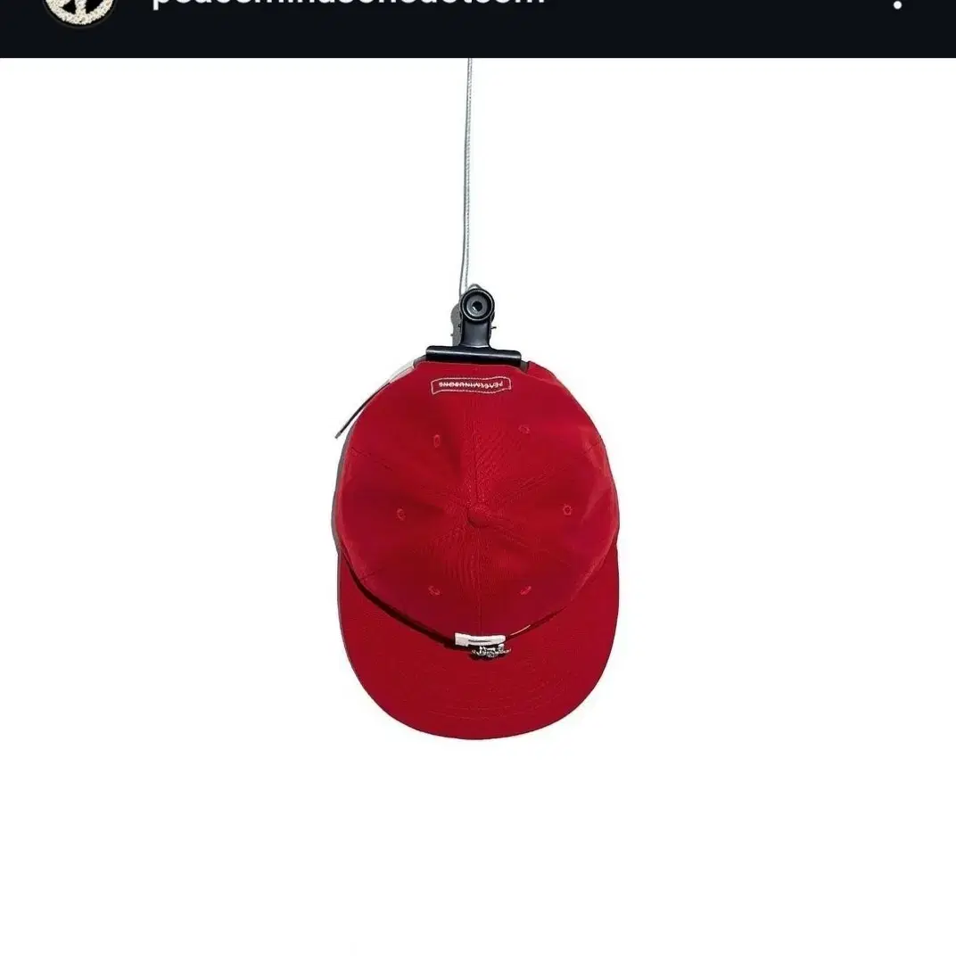 PMO BALL CAP #1 RED 피스마이너스원 모자 볼캡