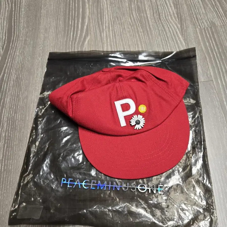 PMO BALL CAP #1 RED 피스마이너스원 모자 볼캡