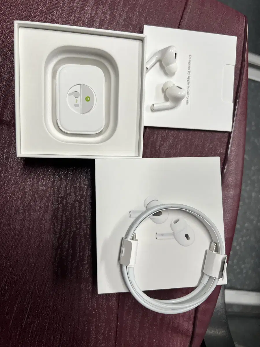 AirPods Pro 2, both units + full box for sale