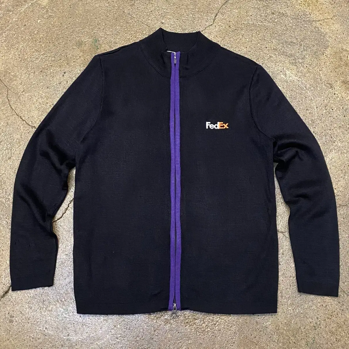 00s US Vintage Padded Knit Zip Up