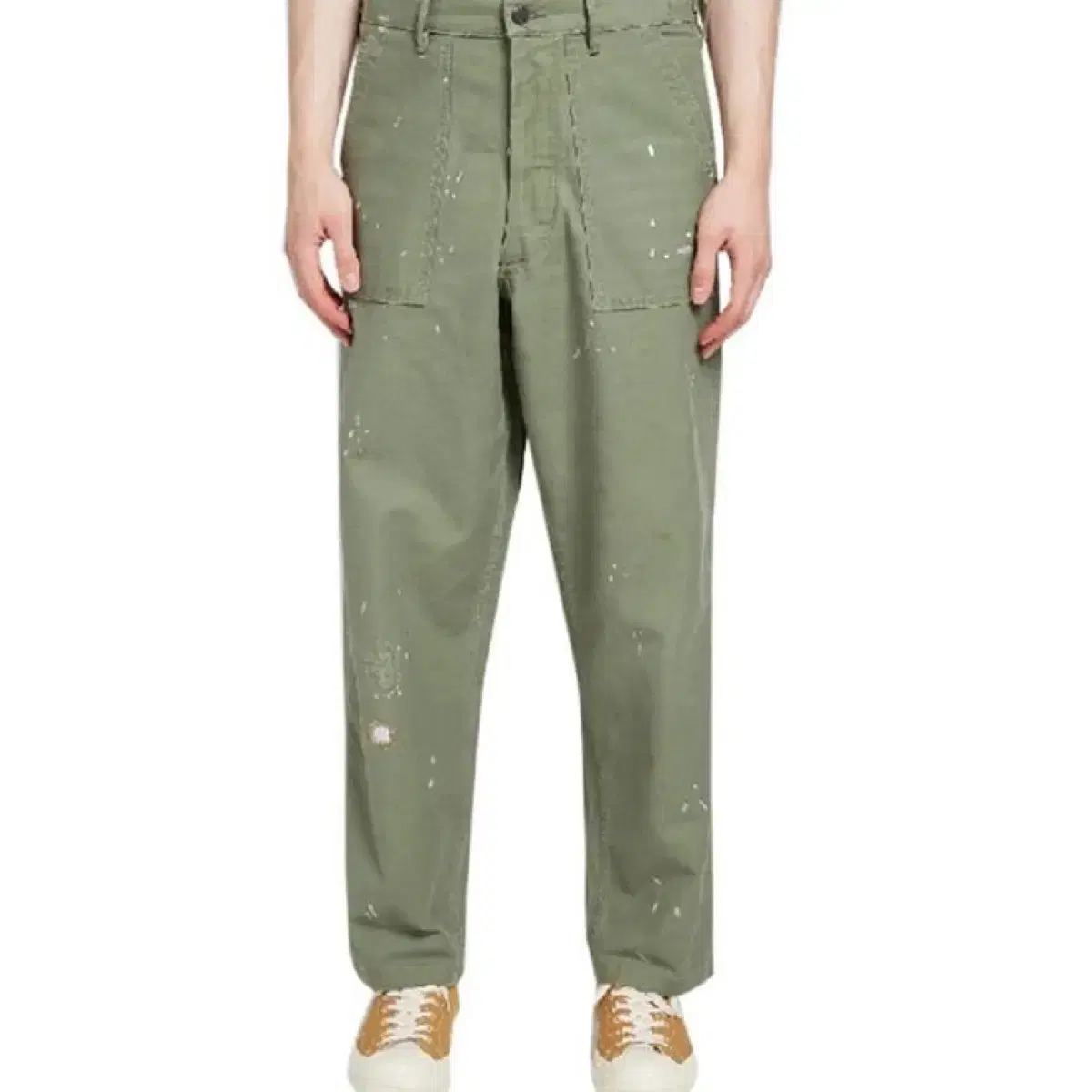 [New] Polo Olive Wide Fit Chinos(Waist 34)