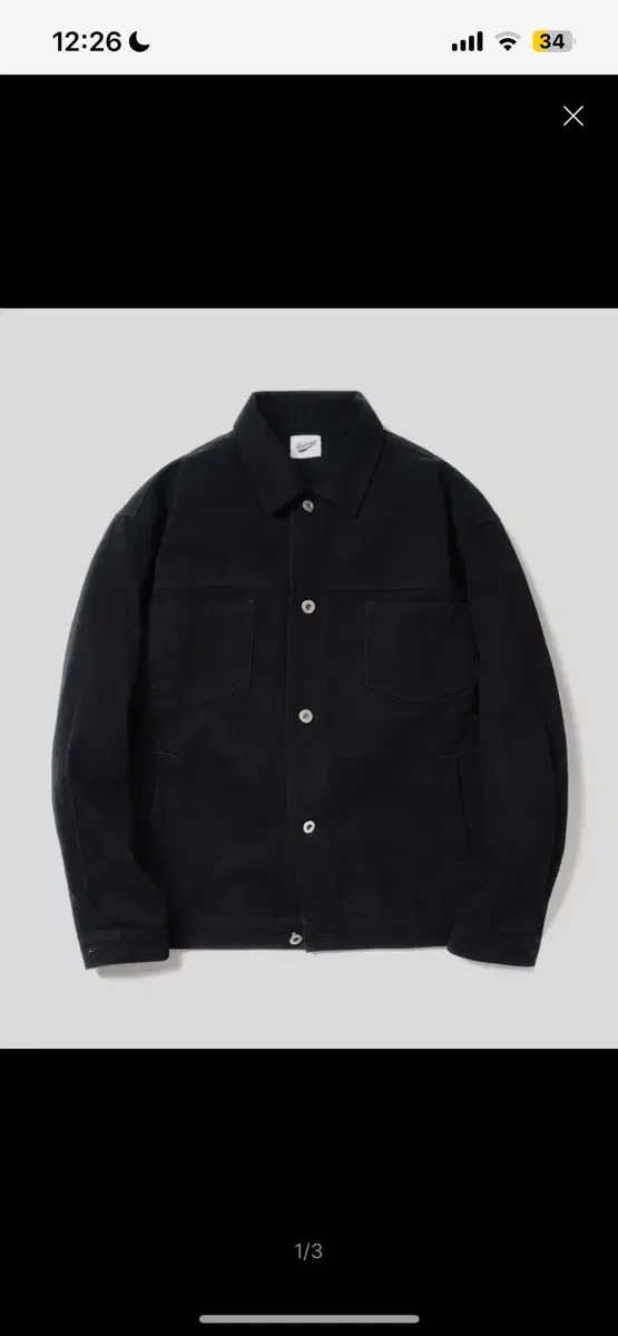 Petiskin Twill Jacket Black M