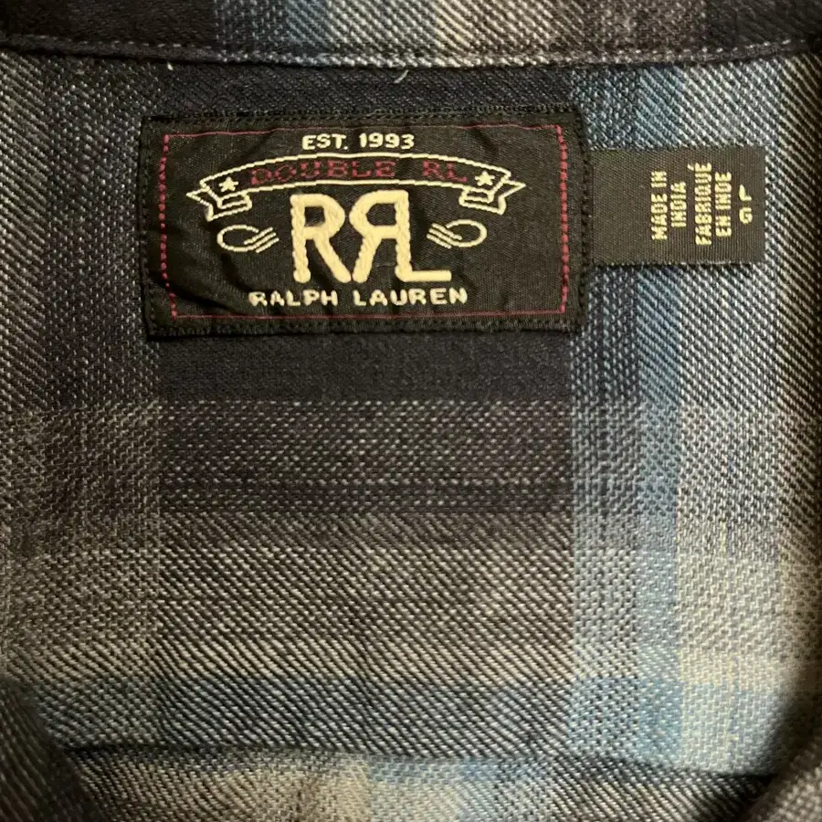 RRL OPENED COLLAR PLAIDS SHIRTS