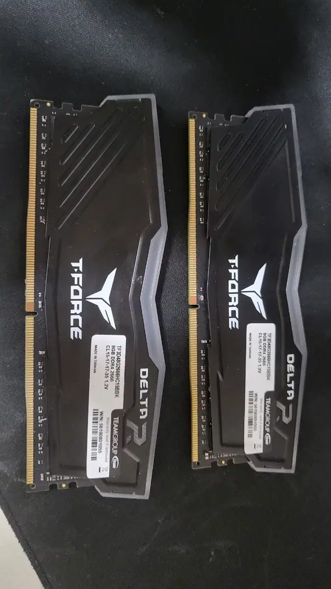 team group 8gb 2개 ddr4 램