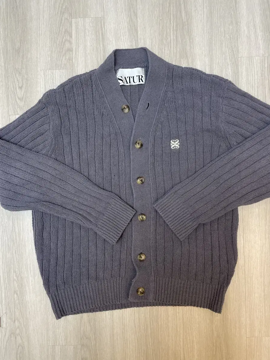 Setter Boucle Charcoal Cardigan