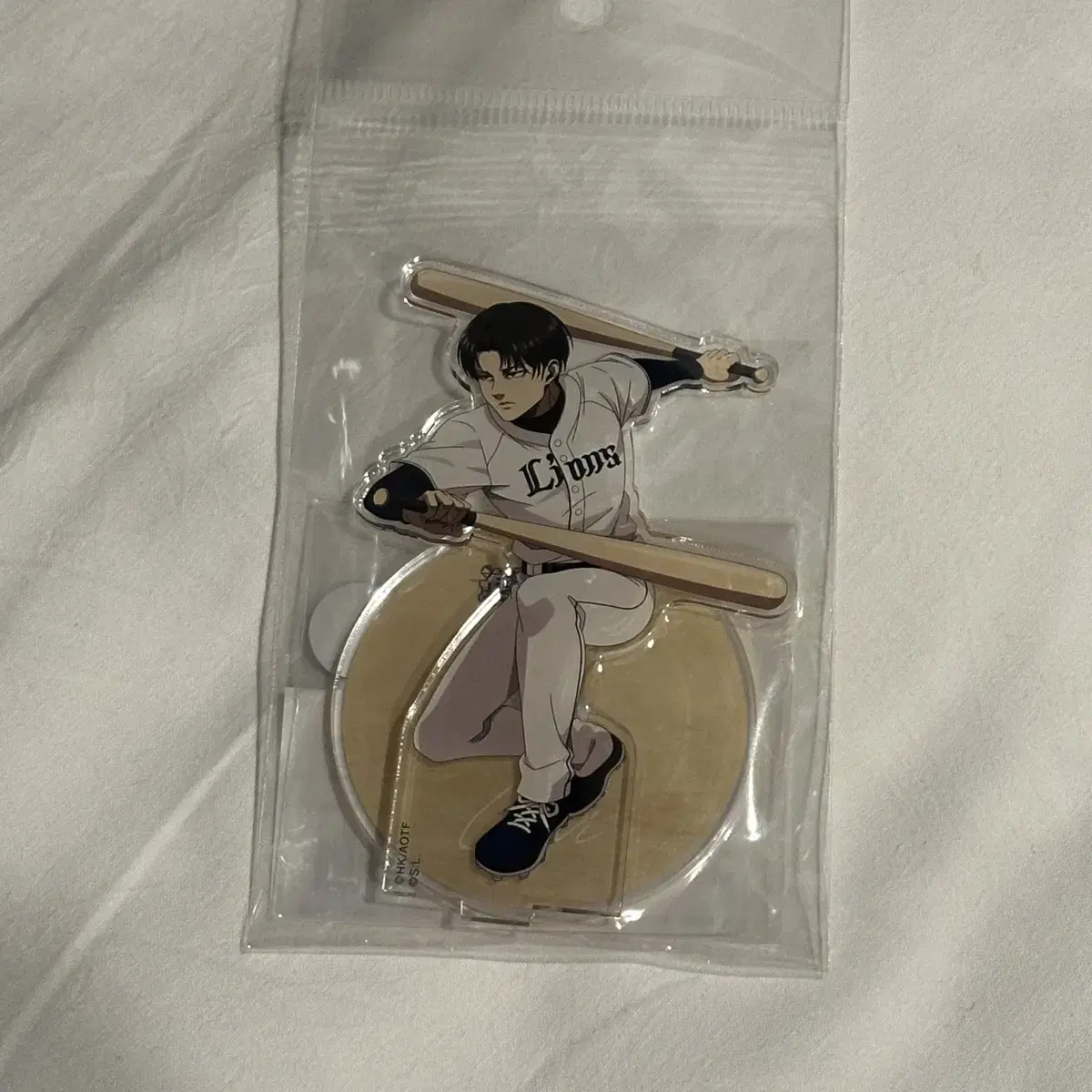 (unsealed)jin giant levi baseball lions acrylic stand wts