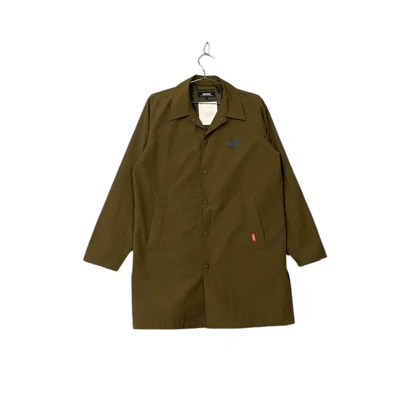 [Mahagrid] Khaki Poly Coach Long Coat Jacket L