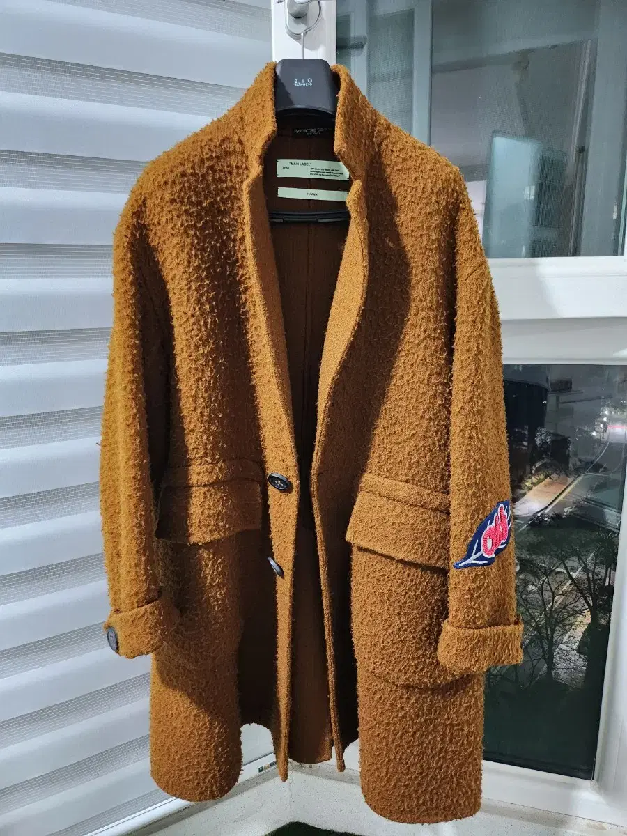 Off-White Brown Casentino Coat