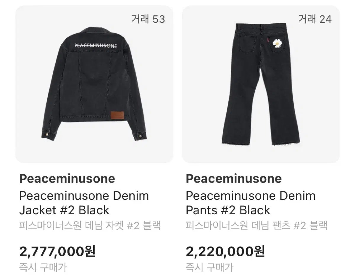 Pimawon denim setup (sold in bulk)