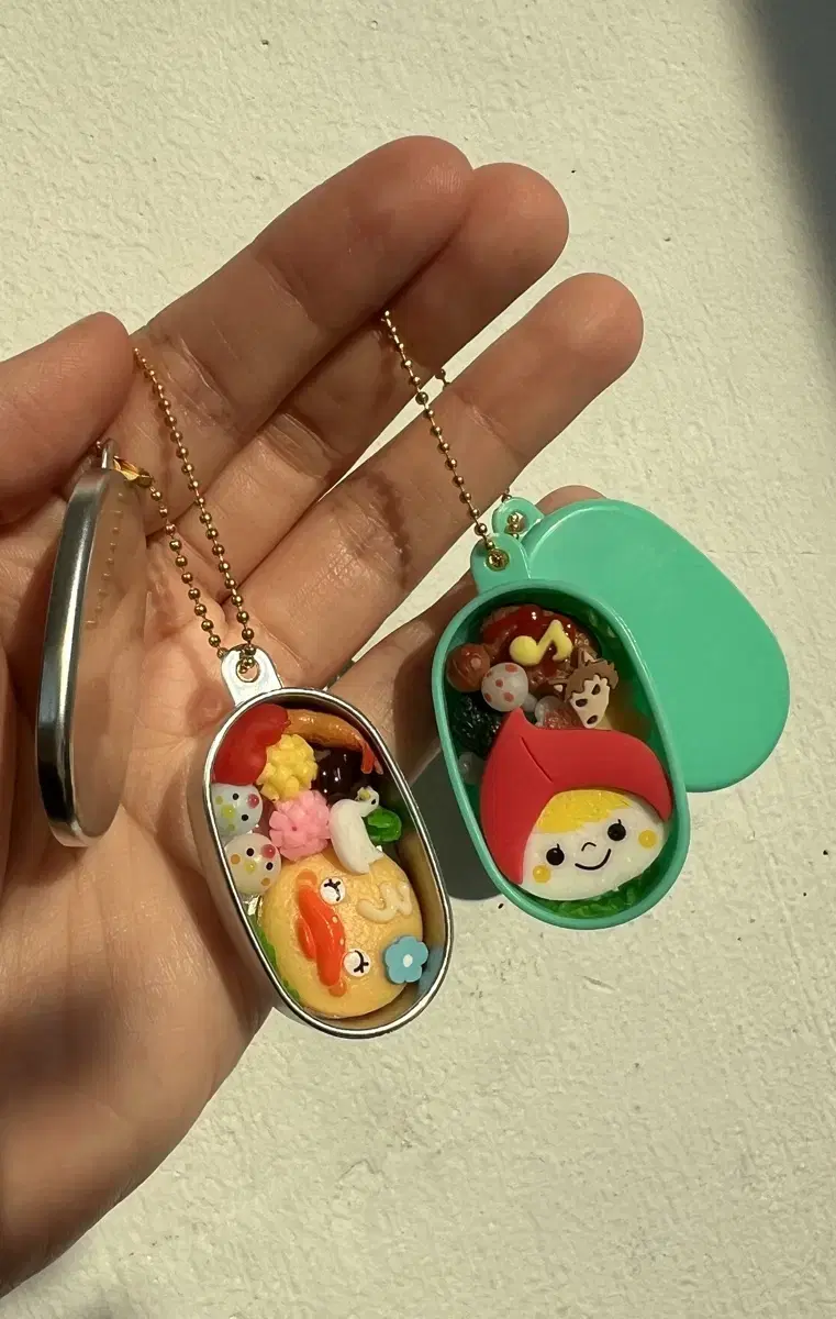 (Unused) Old Dosie Lunch Box Gacha keyring Food Miniature Japanese Gacha Figures