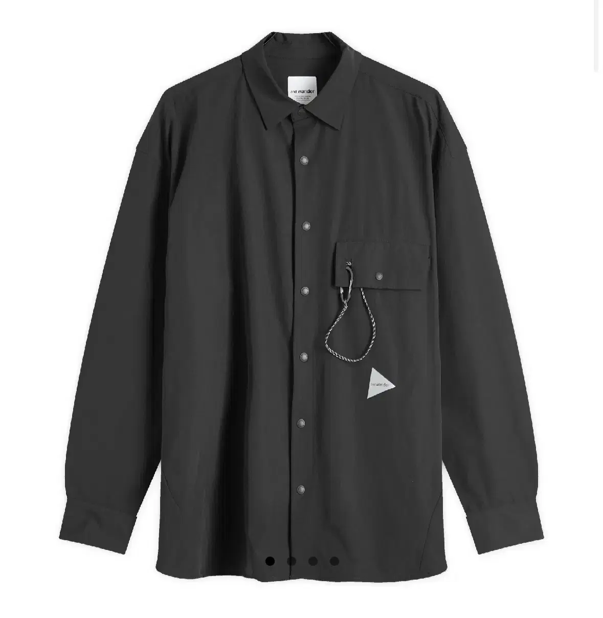 [XL] And Wonder Lightweight Cloth Shirt Black