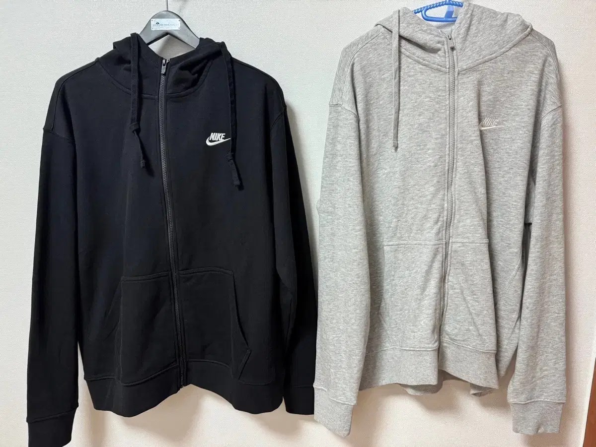 Nike Hoodie Zip Up New Arrivals Black XL, Gray L