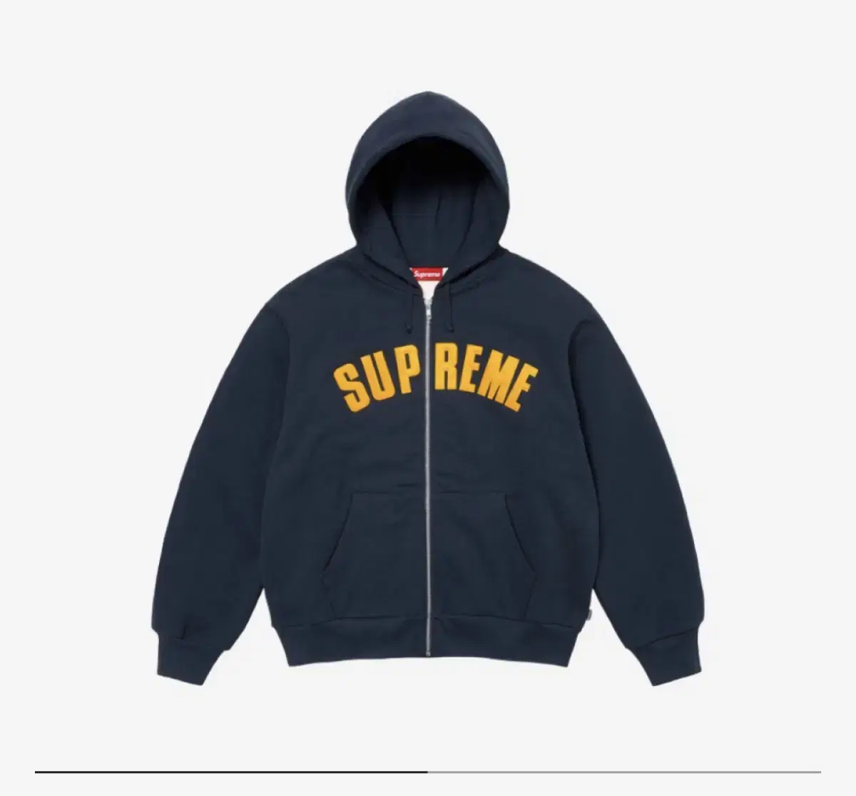 Supreme Thermal Hooded Zip Up Navy L