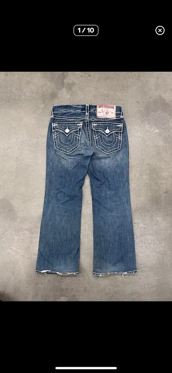 true religion flare denim pants