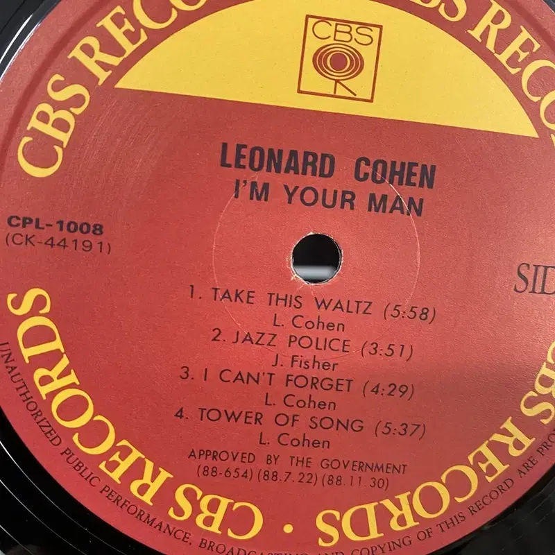 LEONARD COHEN LP / AA2719