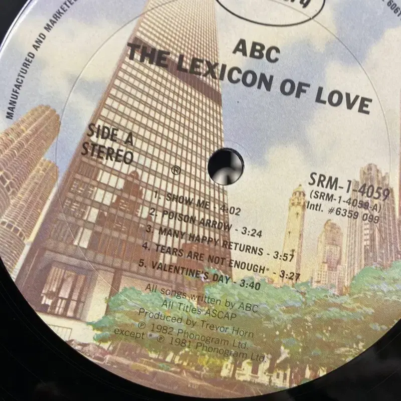 ABC THE LEXICON OF LOVE LP / AA2728